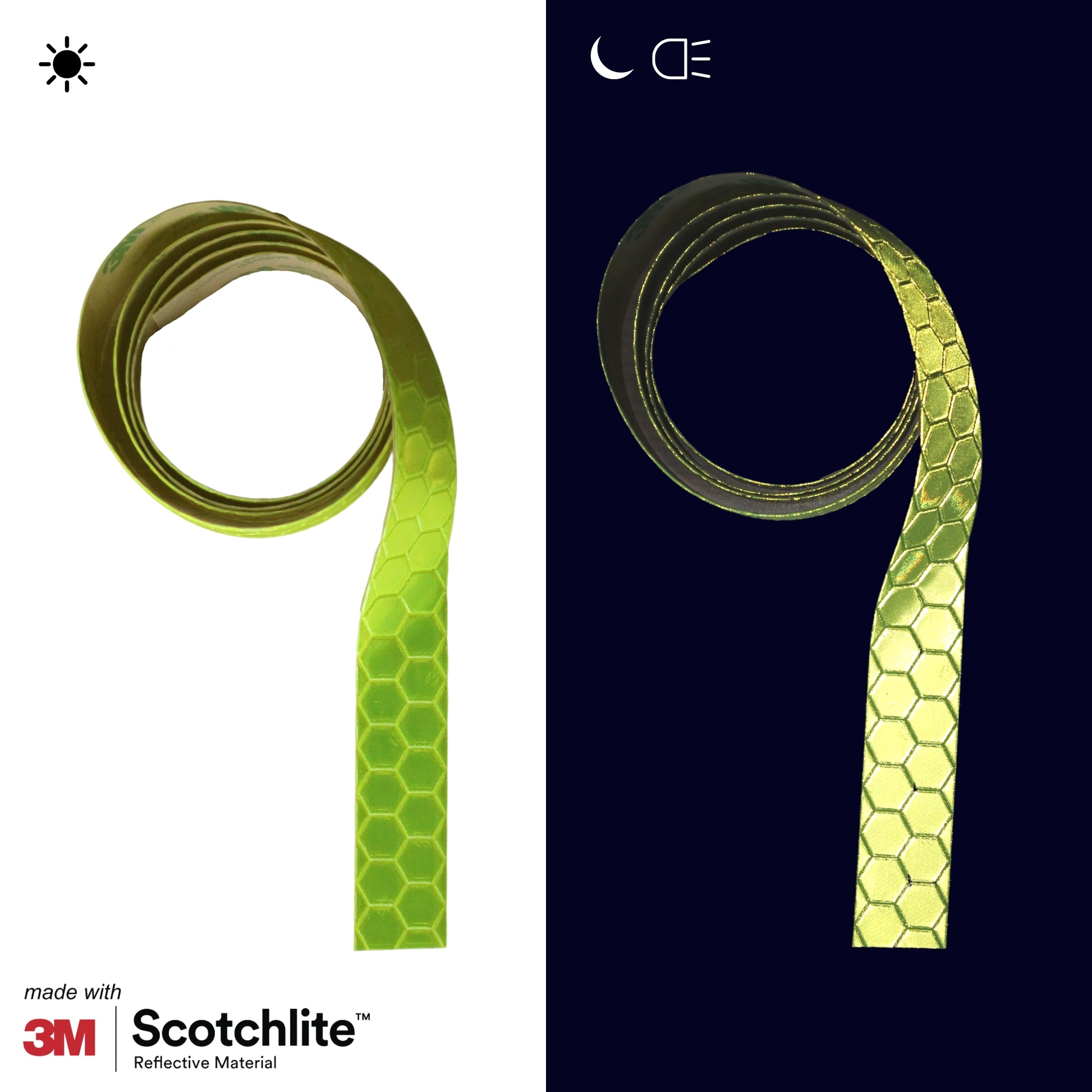 3M™ Scotchlite ™ Tela Reflectiva FR, 8932, Plateada, 50.8 mm x 200