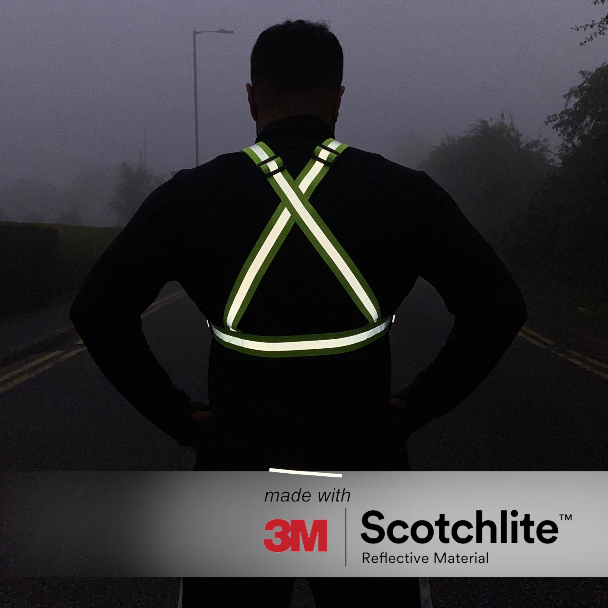Salzmann 3M Reflective Vest with Adjustable Straps - High Visibility Cross  Belt - Made with 3M Scotchlite
